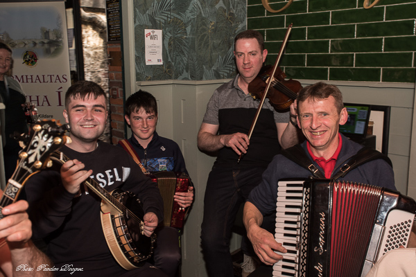 Banjo, concertina, fiddle and accordion players